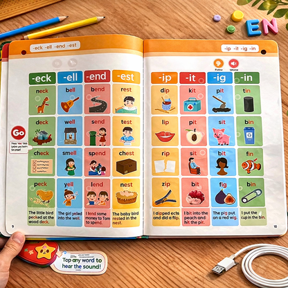 📚 Smart Phonics Sound Book – Learn to Read with Audio 🔊