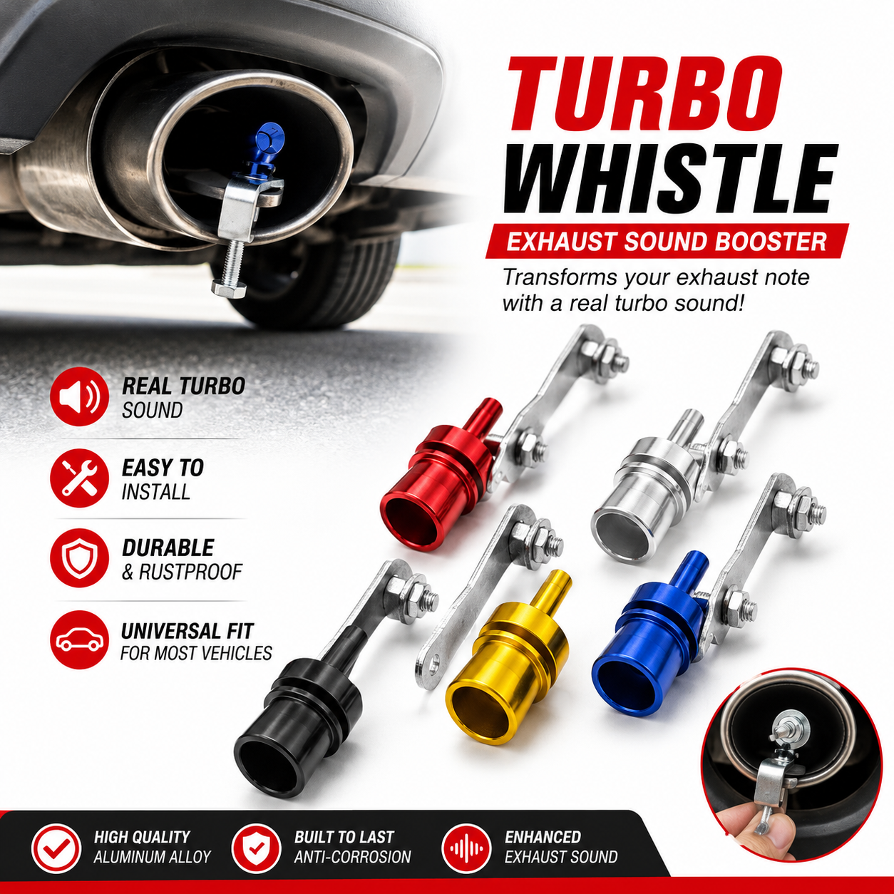 🔥Turbo Sound Booster | Universal & Premium Quality 💎